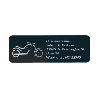 Étiquette Moto Véhicule noir blanc affaires personnelles