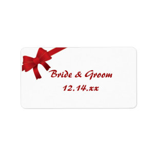 Étiquette Mots-clés Red Winter Wedding Favor Tags