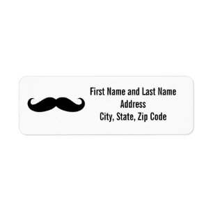 Étiquette Moustache déguiser drôle