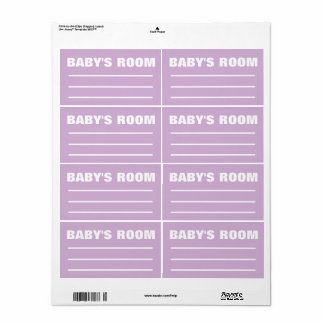Étiquette Moving Packing Labels - Baby Room