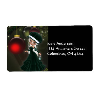 Étiquette Mrs Claus Cookie Christmas Address Labels