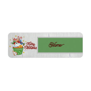 Étiquette Muffin de Noël 