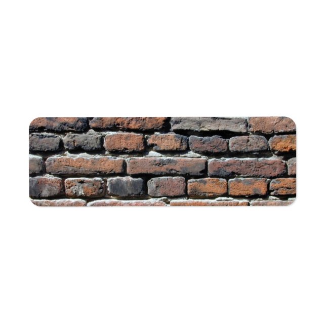 Étiquette Mur en briques (Devant)