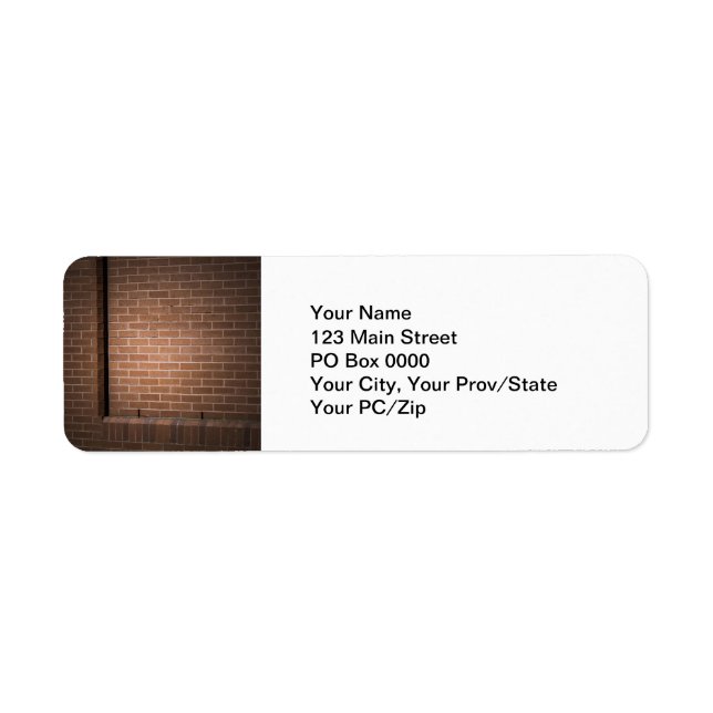 Étiquette Mur en briques rouges texturé (Devant)