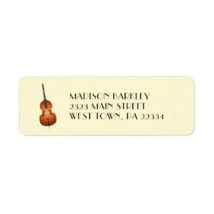 Étiquette Musicien de basse debout Musique enseignant Jazz B