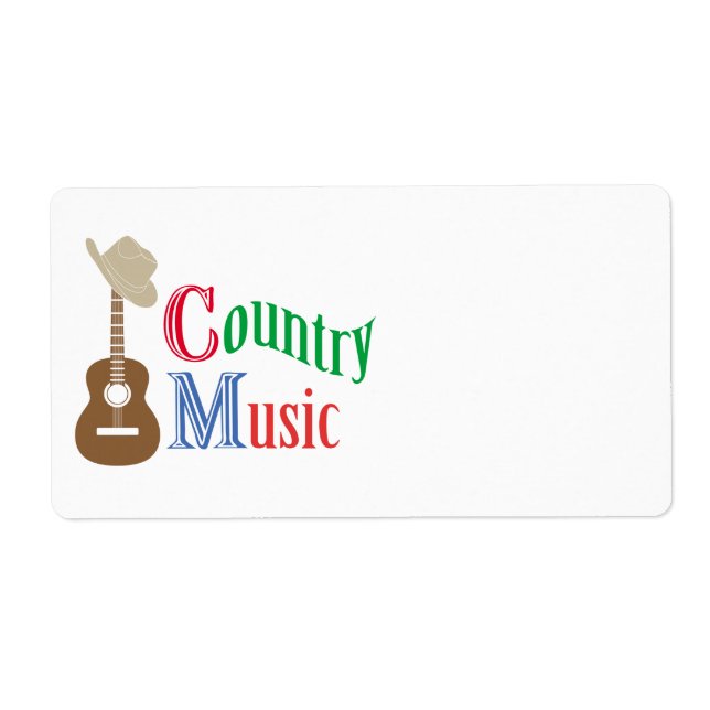 Étiquette Musique country (Devant)