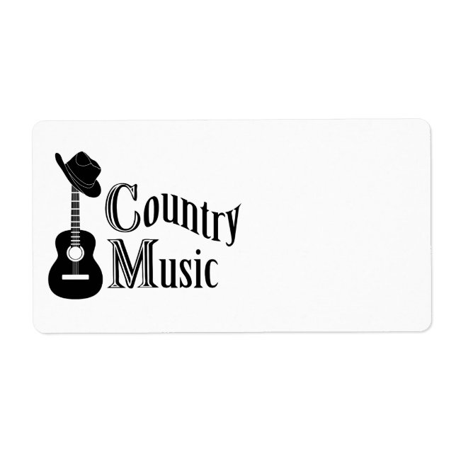 Étiquette Musique country (Devant)