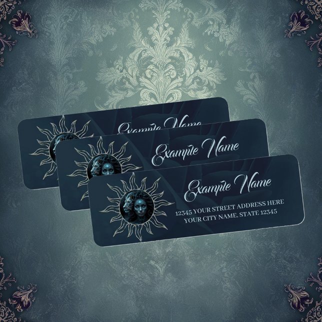 Étiquette Mystical connection,  mystical woman and the lion. (Créateur téléchargé)