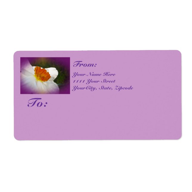 Étiquette Narcissus - Beauté du printemps (Devant)