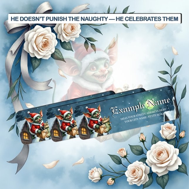 Étiquette Naughty List Delivery: The Goblin Clause Chronicle (Créateur téléchargé)