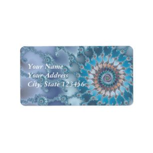 Étiquette Nautilus - Art fractal