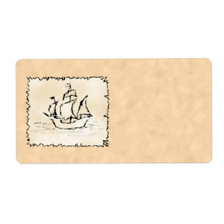 Étiquette Navire pirate.