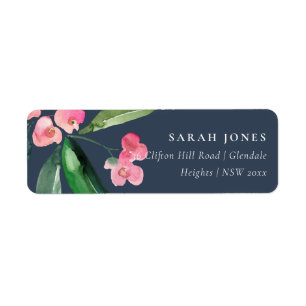 ÉTIQUETTE NAVY BOHO CHRIST ROSE THORE CACTI ADRESSE DE BLOG