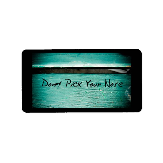 Étiquette Ne choisis pas ton nez (Devant)