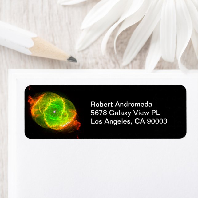 Étiquette Nébuleuse oculaire NGC 6543 Optical Dying Star, ZG (En situation)