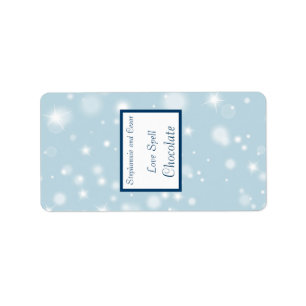 Étiquette Neige miniature de Hershey de 1,25 po x 2,75 po