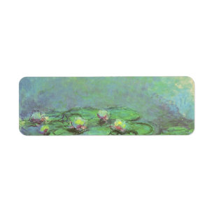 Étiquette Nénuphars de Claude Monet, Impressionnisme Vintage