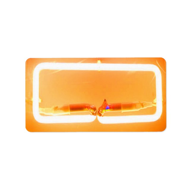 Étiquette NEON SIGNS Bat Bar Mitzvah Imprimer votre propre é (Devant)