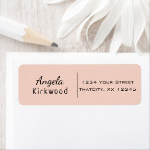 Étiquette Nettoyer Simple Minimal Informel Décontracté Rose