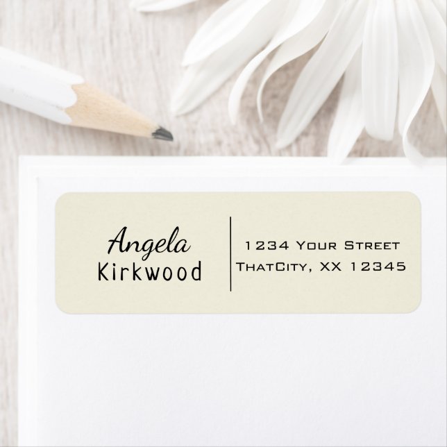 Étiquette Nettoyer Simple Minimal Noir Décontracté informel (En situation)