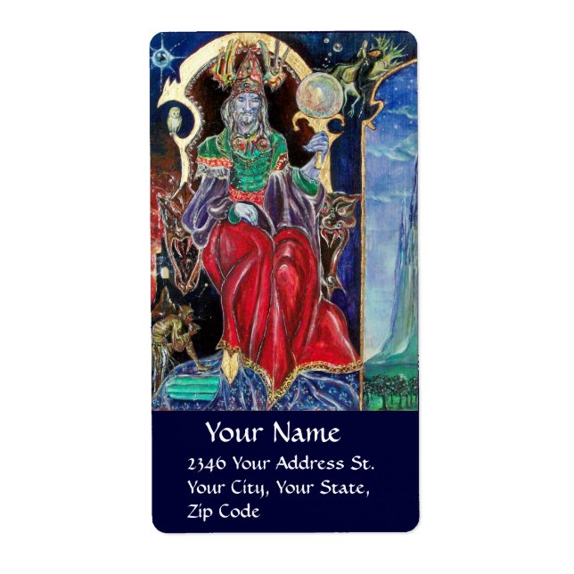 Étiquette NEUROMANCER Magicien Roi (Devant)