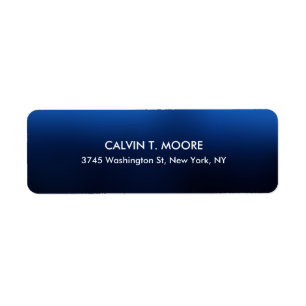 Étiquette Night Blue Unique Professionnel Spécial