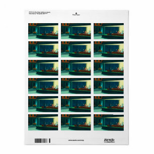 Étiquette Nighthawks, 1942 par Edward Hopper