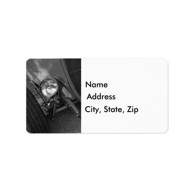 Étiquette Niveaux de gris de la grille des années 1930 (Devant)