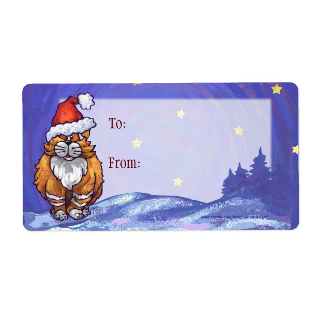 Étiquette Noël au gingembre (Devant)