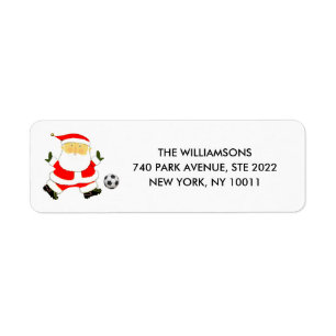 Étiquette Noël de football