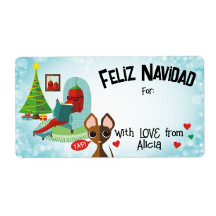 Étiquette Noël de la cuisine de l'étiquette de poivre de