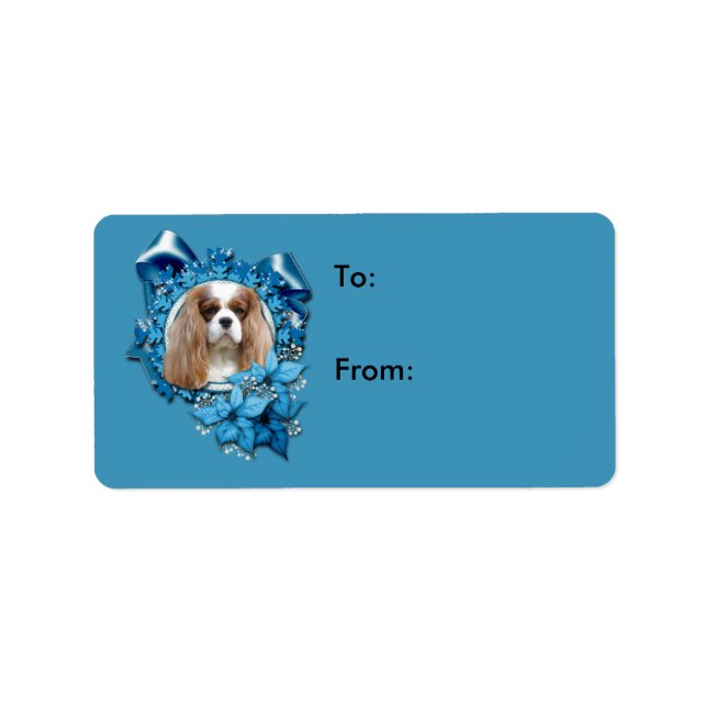 Étiquette Noël - Deck the Halls - Cavaliers (Devant)