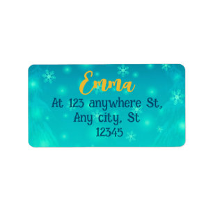 Étiquette Noël Gingerbread Candy House et Nouvel An