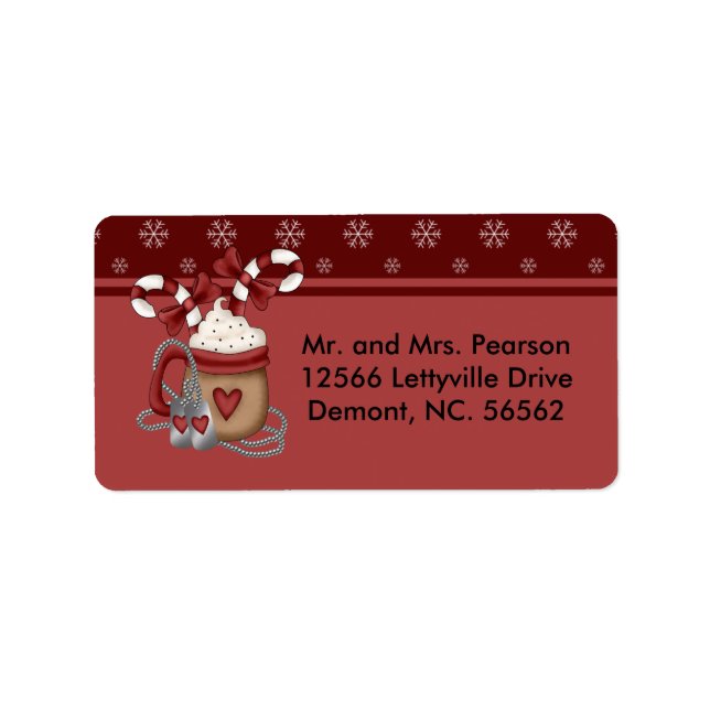 Étiquette Noël militaire (Devant)