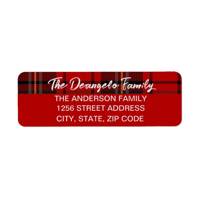 Étiquette Noël rempli (Devant)