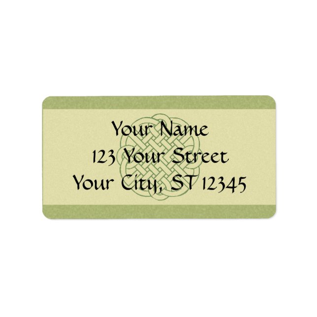 Étiquette noeud celtique (Devant)