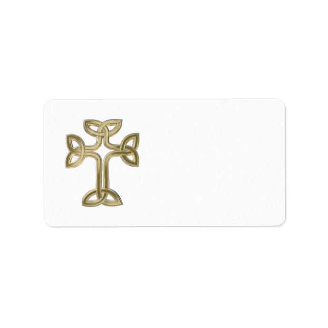 Étiquette noeud de croix celtique (Devant)