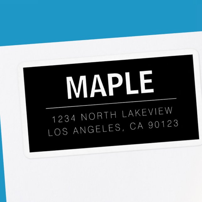 Étiquette Nom de famille en gras ou marque commerciale | Tex (Créateur téléchargé)