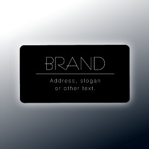 Étiquette Nom élégant & Slogan ou autre texte