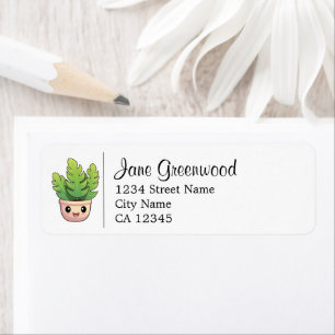 Étiquette Nom Et Adresse De La Maison De Cartoon Cute