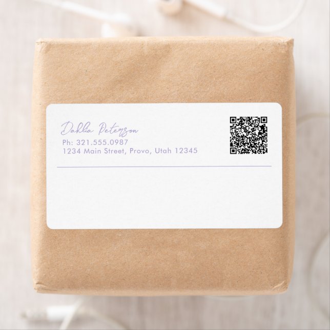 Étiquette Nom simple élégant Moderne (En situation)