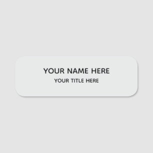 Étiquette nominative aimantée pour employé avec lo