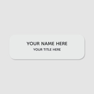 Étiquette nominative aimantée pour employé avec lo