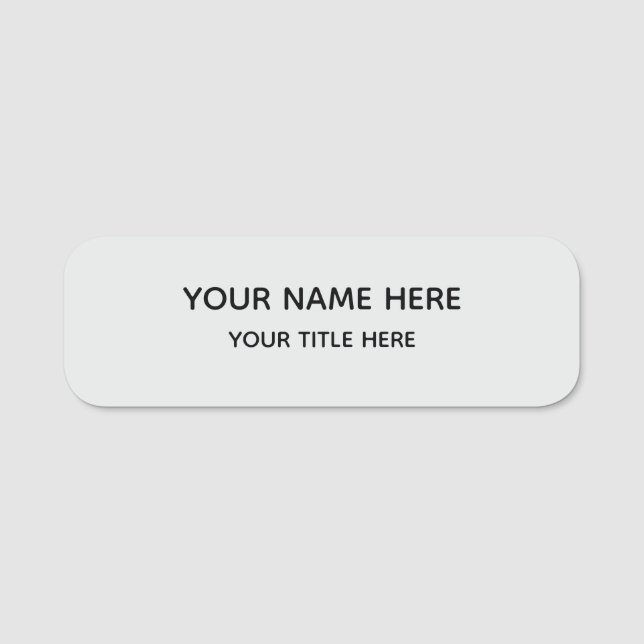 Étiquette nominative aimantée pour employé avec lo (Devant)