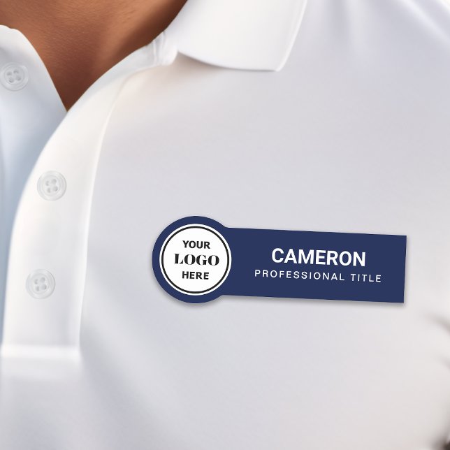 Étiquette nominative avec logo de l'entreprise en  (Créateur téléchargé)