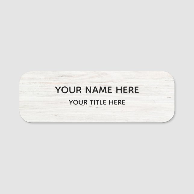 Étiquette nominative avec pin de sécurité magnétiq (Devant)
