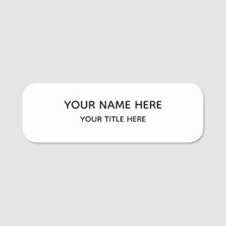 Étiquette nominative avec pin de sécurité magnétiq