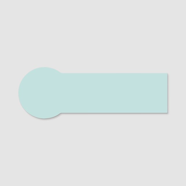 Étiquette nominative classique Aqua Blue 3,75" x 1 (Devant)
