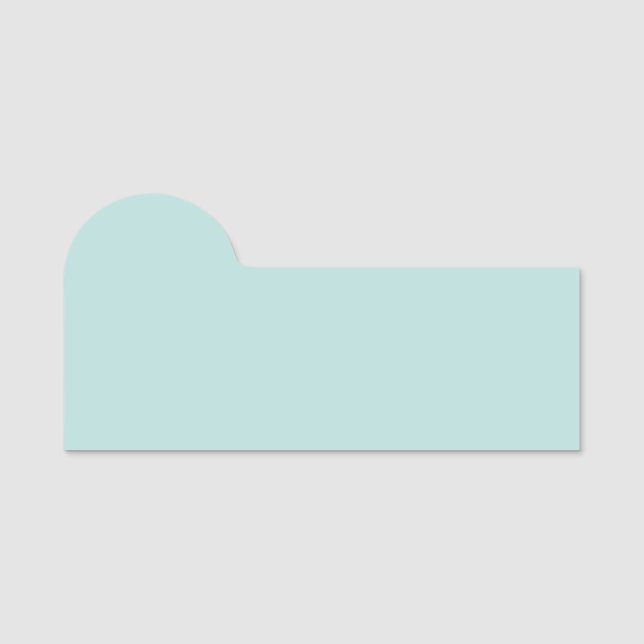 Étiquette nominative classique Aqua Blue 3" x 1,5" (Devant)