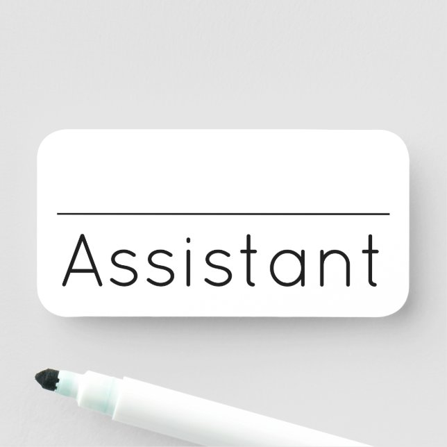 Étiquette nominative contemporaine et moderne "Ass (En situation)